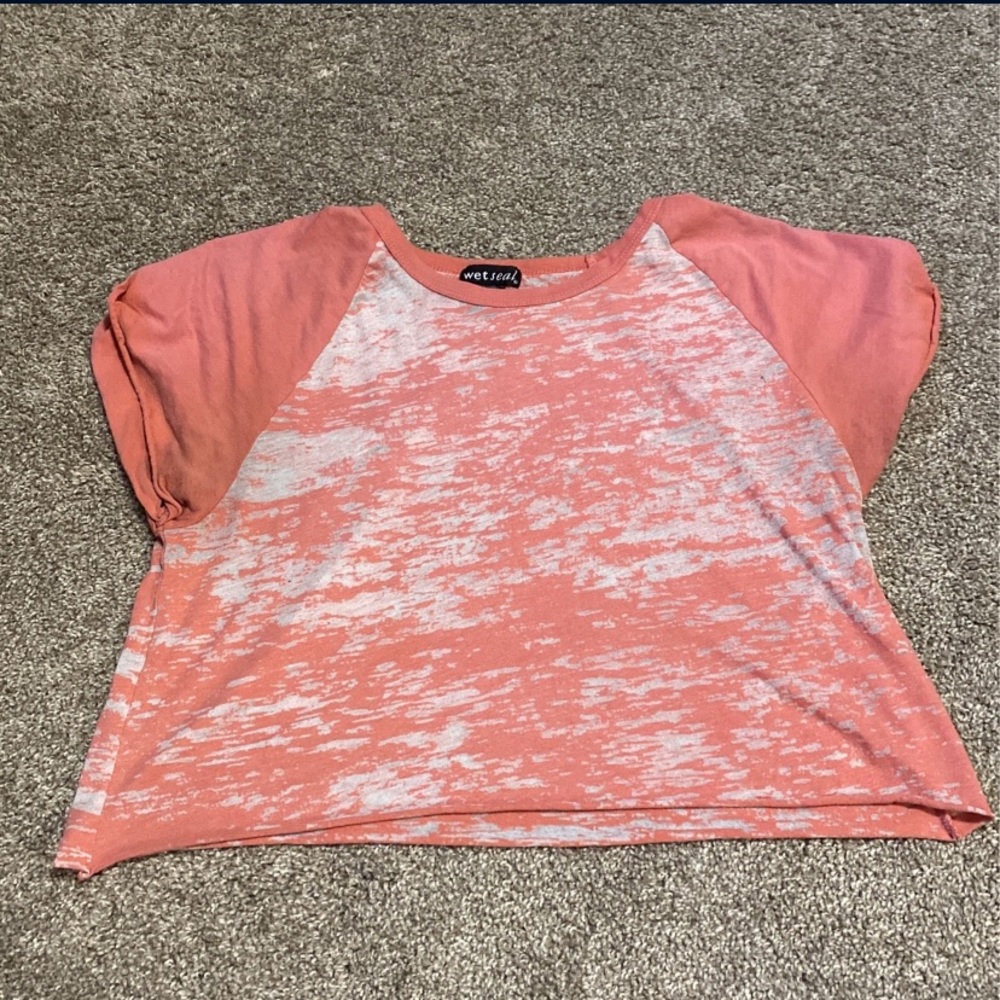 Orange crop top